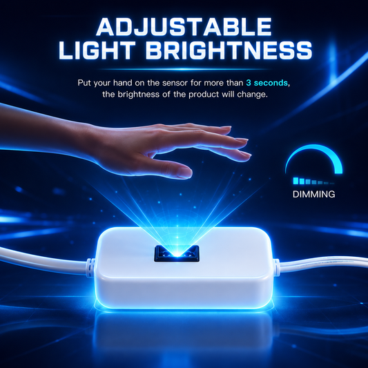 Smart Motion Sensor LED Neon Strip Light USB Waterproof Rope Light